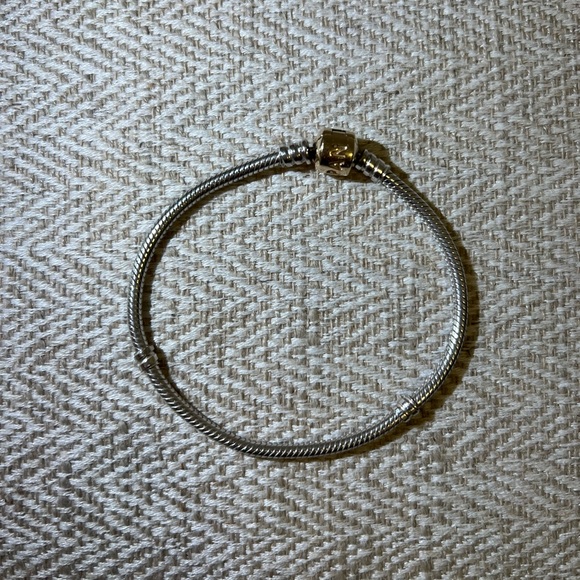 Pandora Moments Sterling Silver with 14K Gold Clasp - Picture 2 of 8